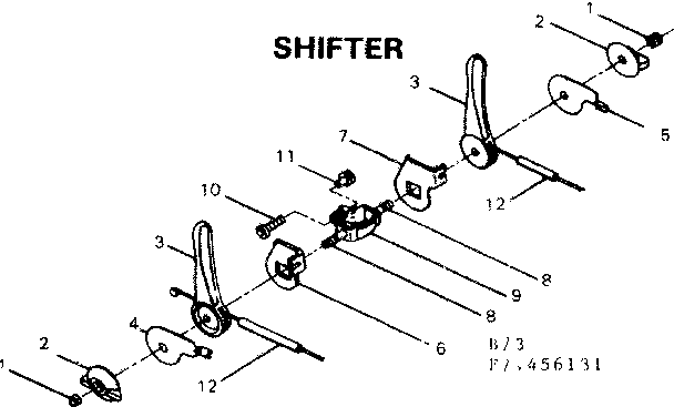 Sears 502456131 shifter diagram