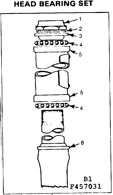 Sears 502457031 head bearing set diagram