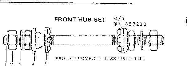 Sears 502457220 front hub set diagram