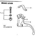 Sears 502459870 brake lever diagram