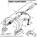 Sears 502459871 front caliper brake diagram