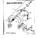 Sears 502459871 rear caliper brake diagram
