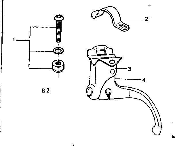 Sears 502459971 brake lever diagram