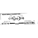 Sears 502472252 rear small flange hub diagram