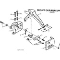 Sears 502472252 excel front derailleur diagram