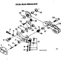 Sears 502472252 excel rear derailleur diagram