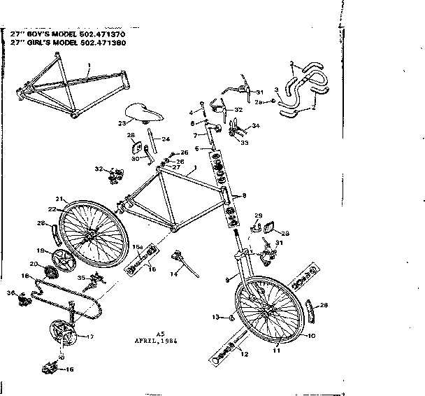 Sears 502471370 unit parts diagram