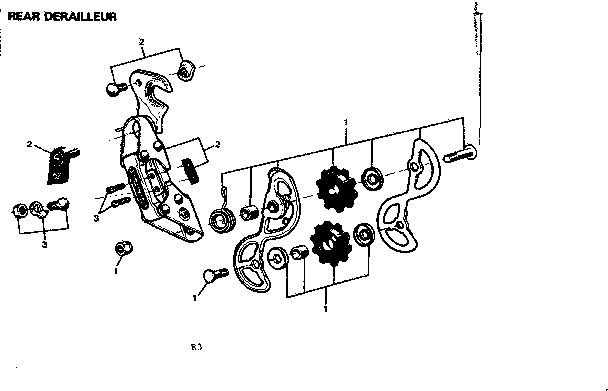 Sears 502471370 rear derailleur diagram