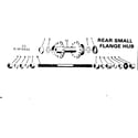 Sears 502472010 rear small flange hub diagram
