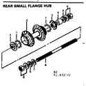 Sears 502472111 rear small flange hub diagram