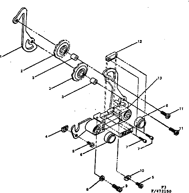 Sears 502472160 rear derailleur diagram
