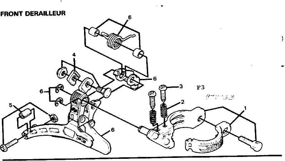 Sears 502472153 front derailleur diagram