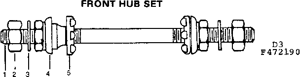 Sears 502472190 front hub set diagram