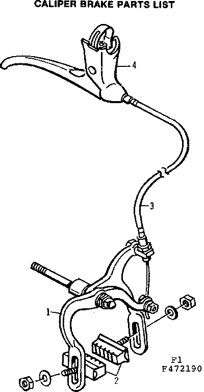 Sears 502472190 caliper brake diagram