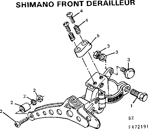 Sears 502472191 shimano front derailleur diagram