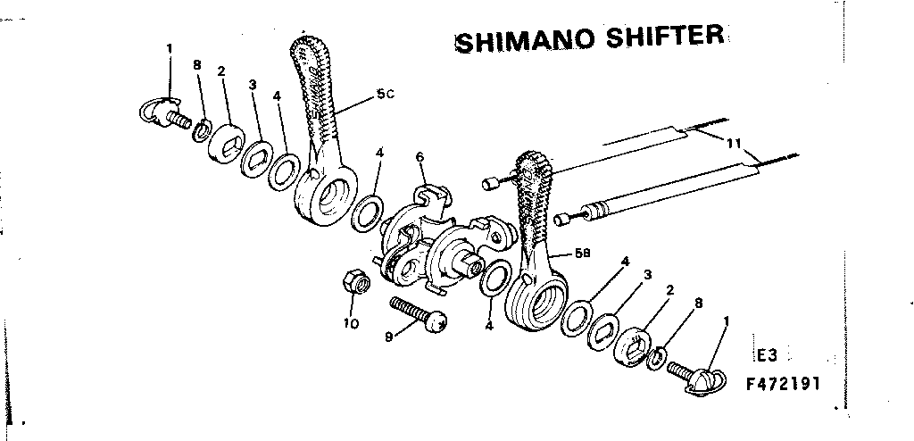Sears 502472191 shimano shifter diagram