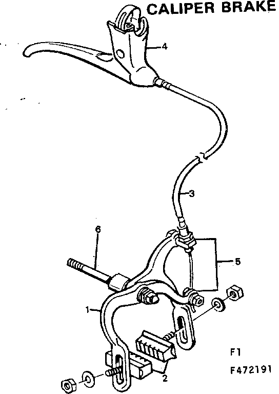 Sears 502472191 caliper brake diagram