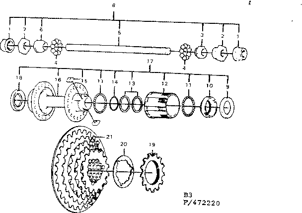 Sears 502472230 rear hub diagram