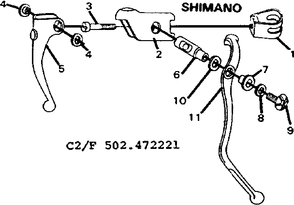 Sears 502472221 shimano diagram