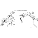 Sears 502472280 side pull caliper brake diagram