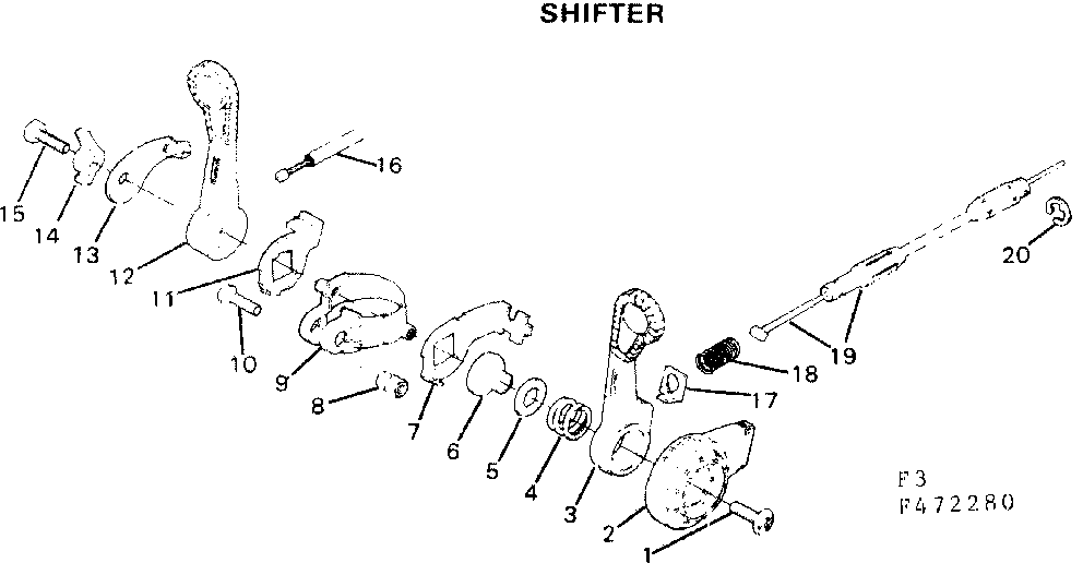 Sears 502472280 shifter diagram