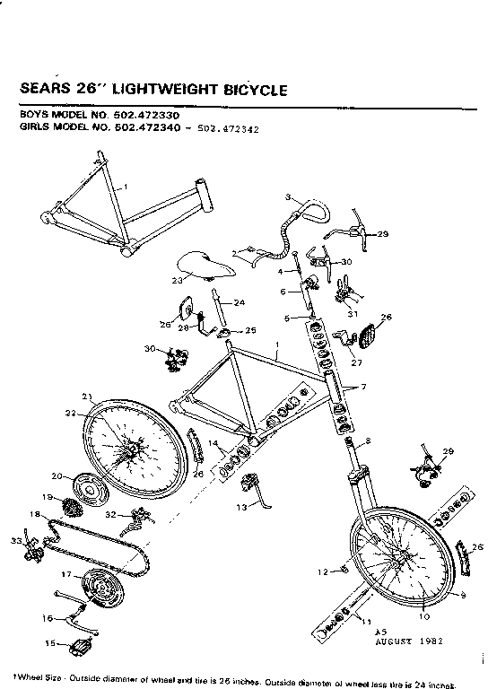 Sears 502472340 unit parts diagram