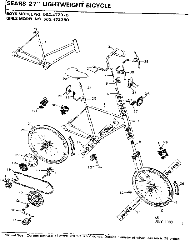 Sears 502472380 unit parts diagram