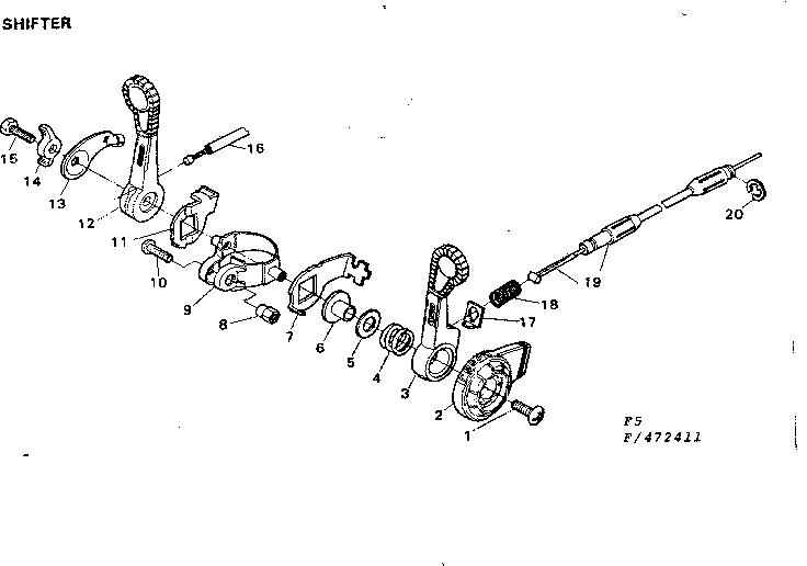 Sears 502472411 shifter diagram