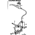 Sears 502472761 caliper brake diagram
