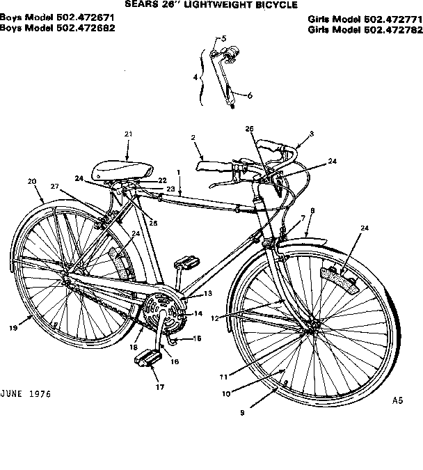 Sears 502472671 unit parts diagram