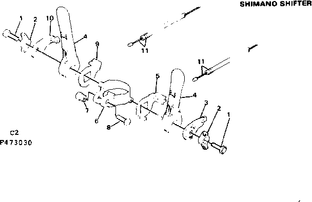 Sears 502473130 shimano shifter diagram