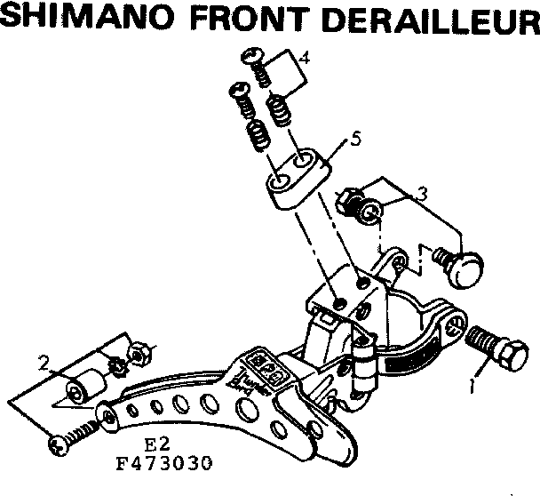 Sears 502473130 shimano front derailleur diagram