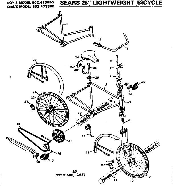 Sears 502473860 unit parts diagram