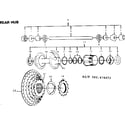 Sears 502474072 rear hub diagram