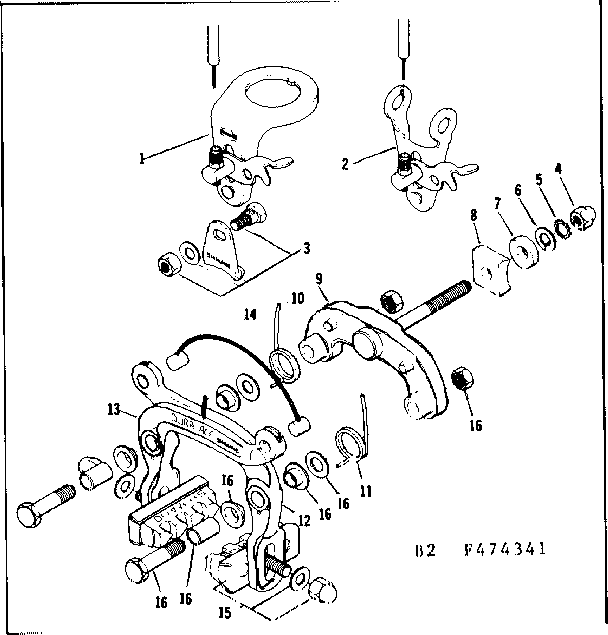 Sears 502474341 caliper brake diagram