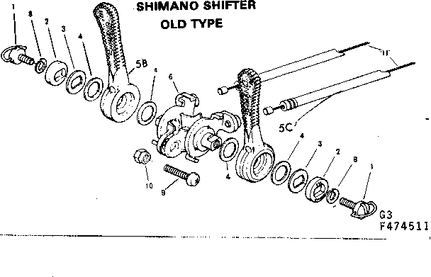 Sears 502474711 shimano shifter diagram