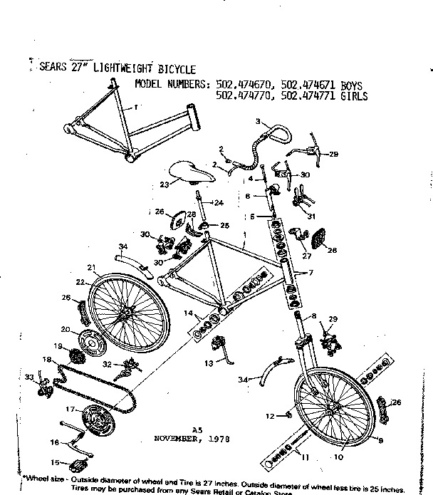 Sears 502474670 unit parts diagram