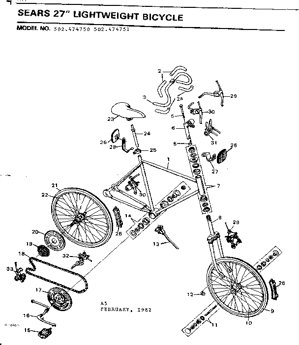Sears 502474751 unit parts diagram