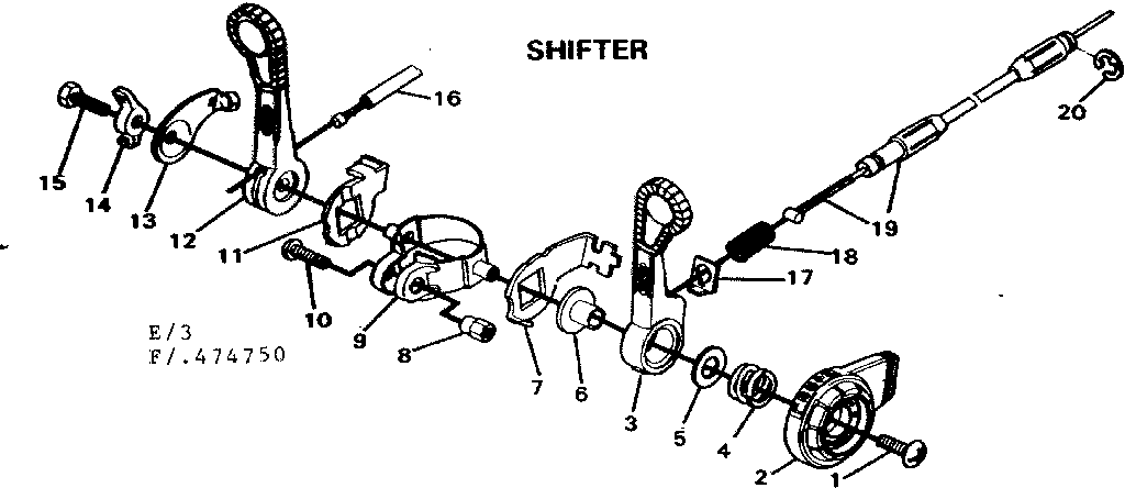 Sears 502474751 shifter diagram