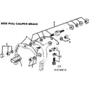 Sears 502474970 side pull caliper brakes diagram