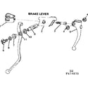 Sears 502474970 brake lever diagram