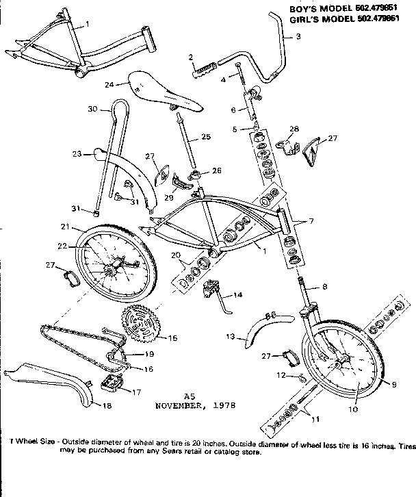 Sears 502479861 unit parts diagram