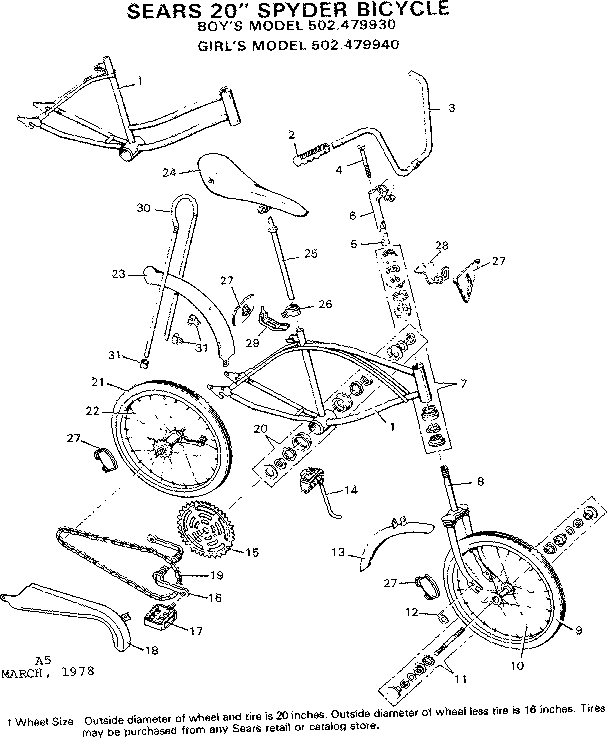 Sears 502479940 unit parts diagram