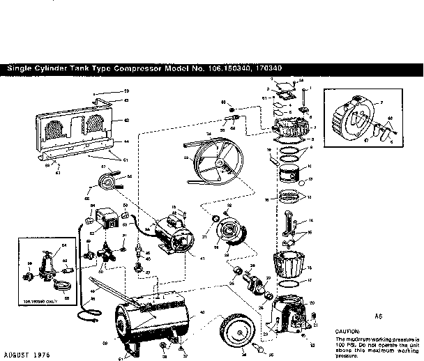 Craftsman 106150340 unit diagram
