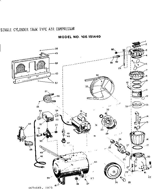 Craftsman 106151440 unit diagram