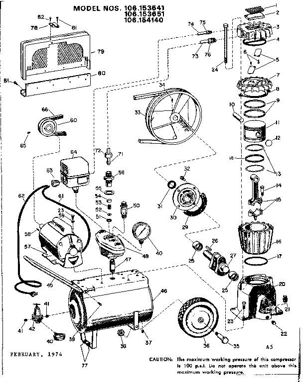 Craftsman 106153651 unit diagram