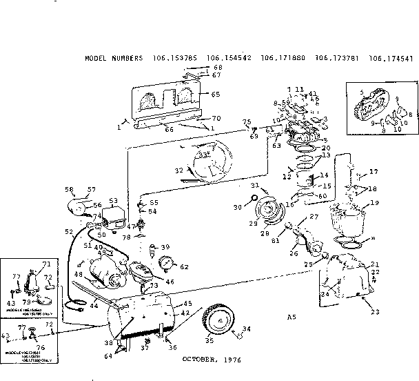 Craftsman 106173781 unit diagram