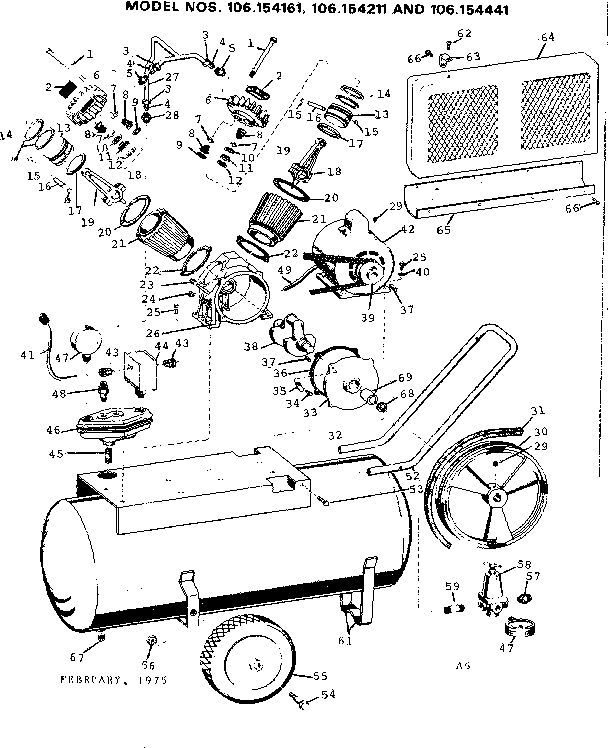 Craftsman 106154211 unit diagram