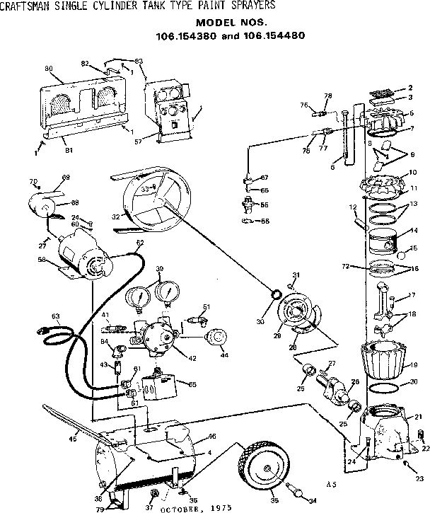 Craftsman 106154480 unit diagram