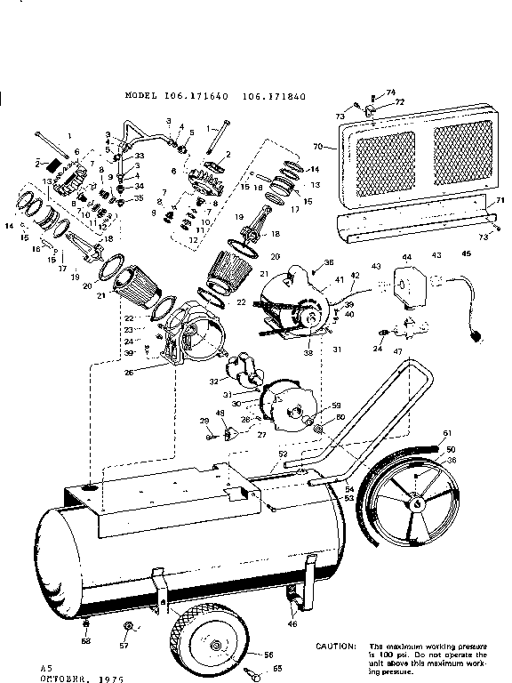 Craftsman 106171840 unit diagram
